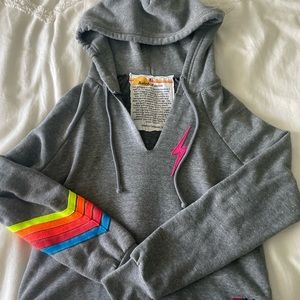 aviator nation cropped hoodie